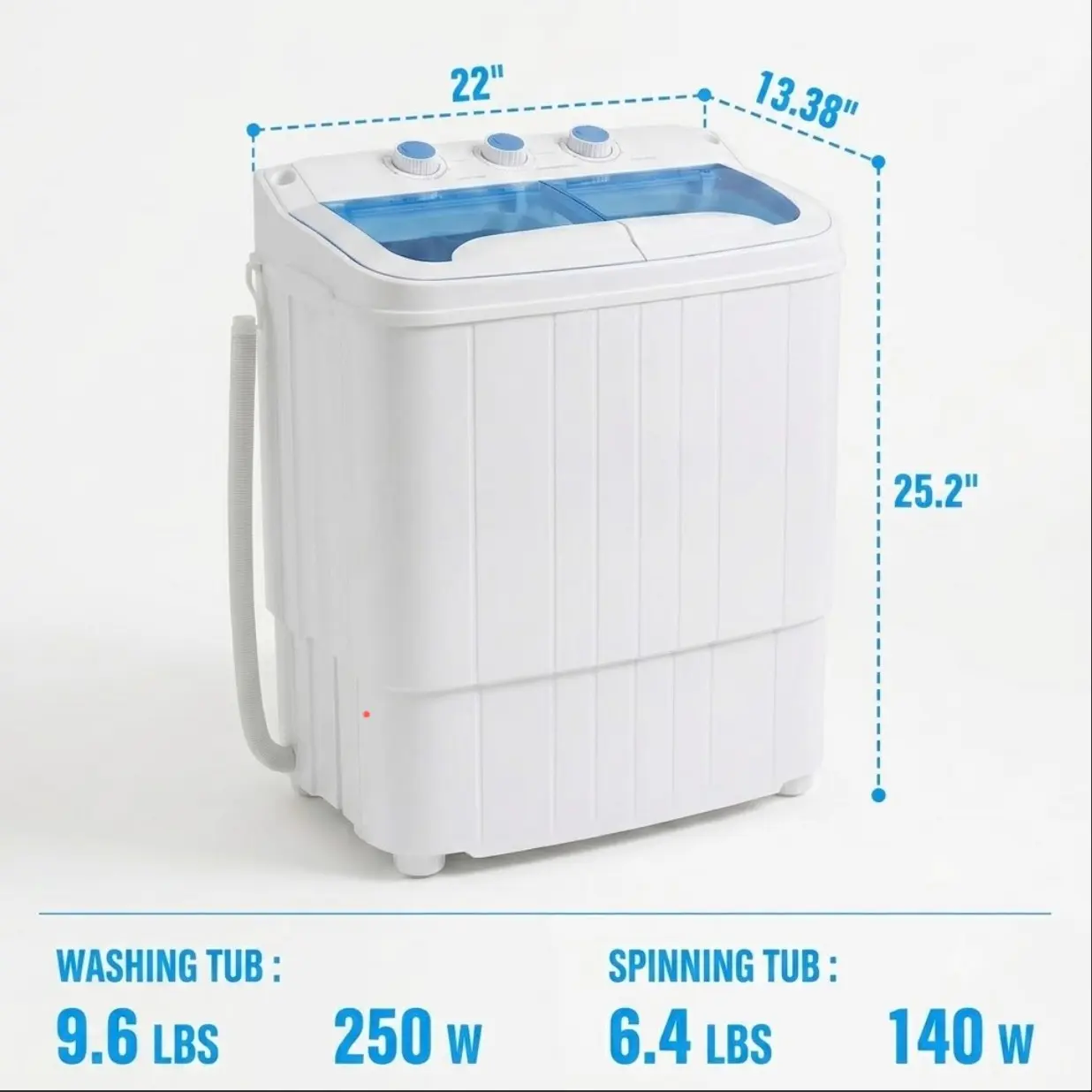Portable Washing Machine with Longer Hose
