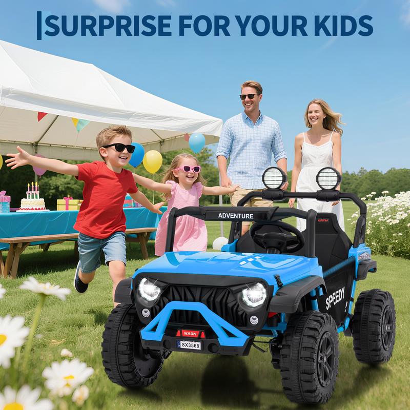 24V Ride On Toys for Big Kids with Remote Control, 4WD Electric Car