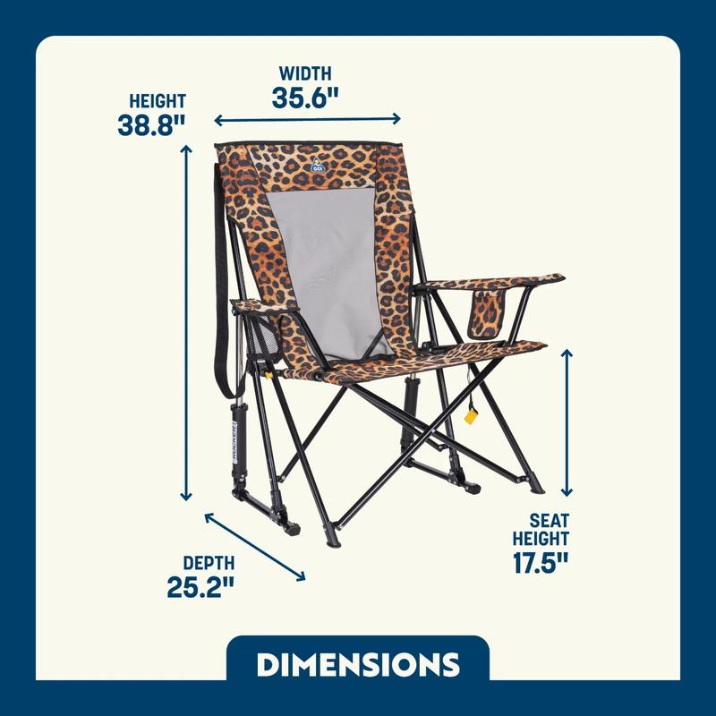 Leopard Lounge Folding Outdoor Chair