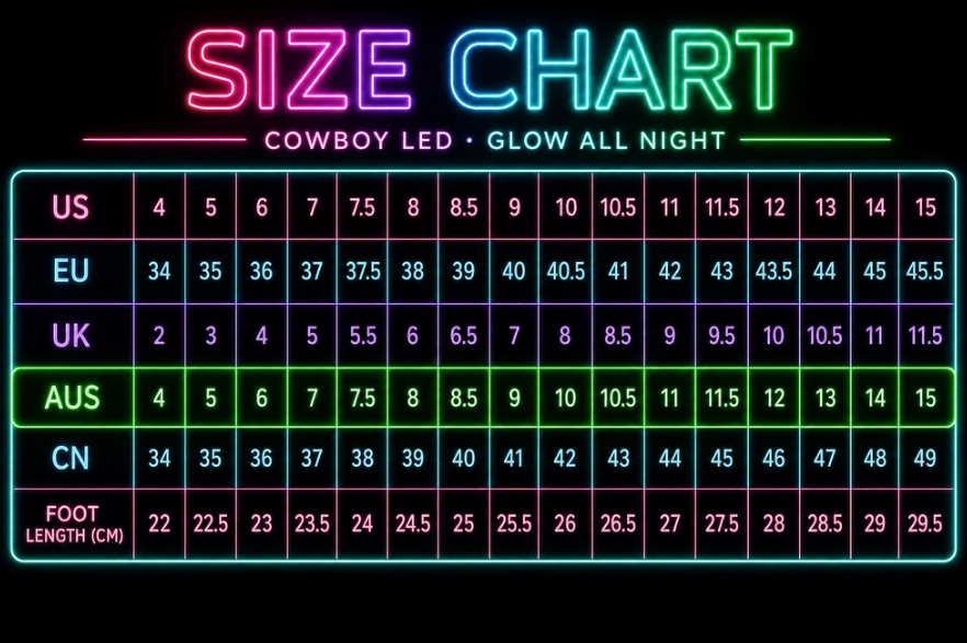 QTSYOH-GlowMama - Cowboy LED boots