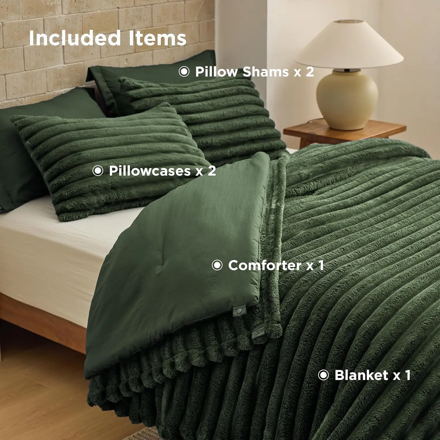 6 Pieces Gentlesoft 2-in-1 Comforter Set 