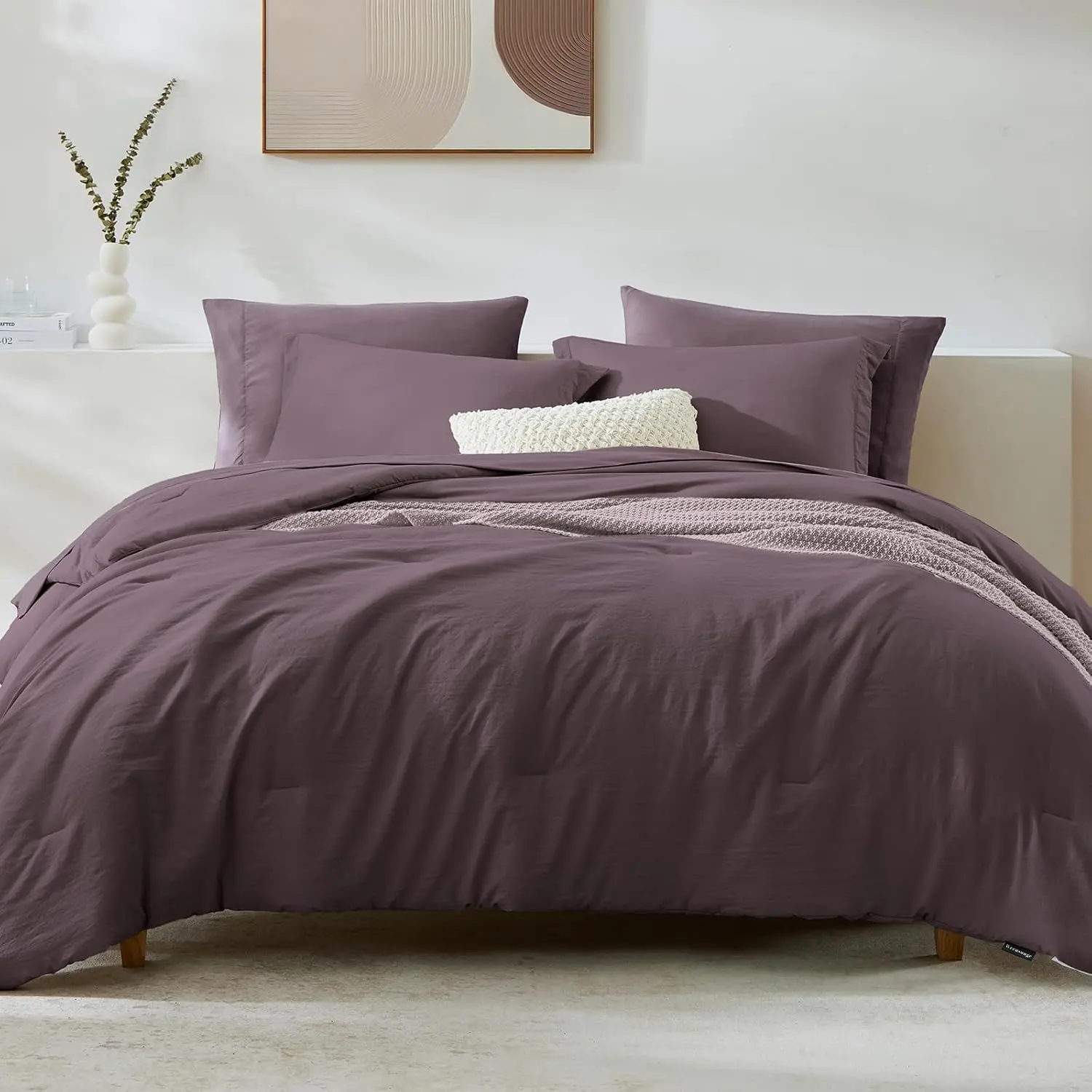 Comforter Set- 7 Pieces Soft Super size with Double Sided Storage Pockets
