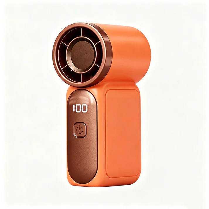 ❄️ Turbo Handheld Fan – 16900 RPM, 6 speeds, LED display