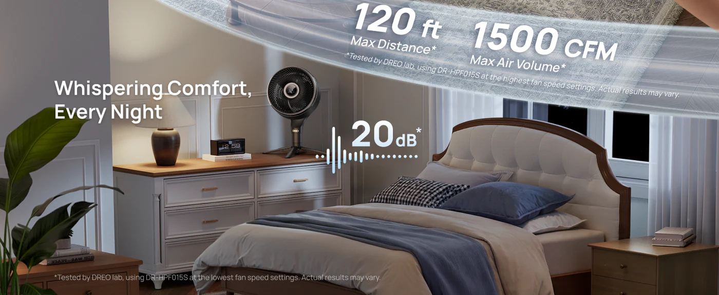 Powerful quiet airflow performance