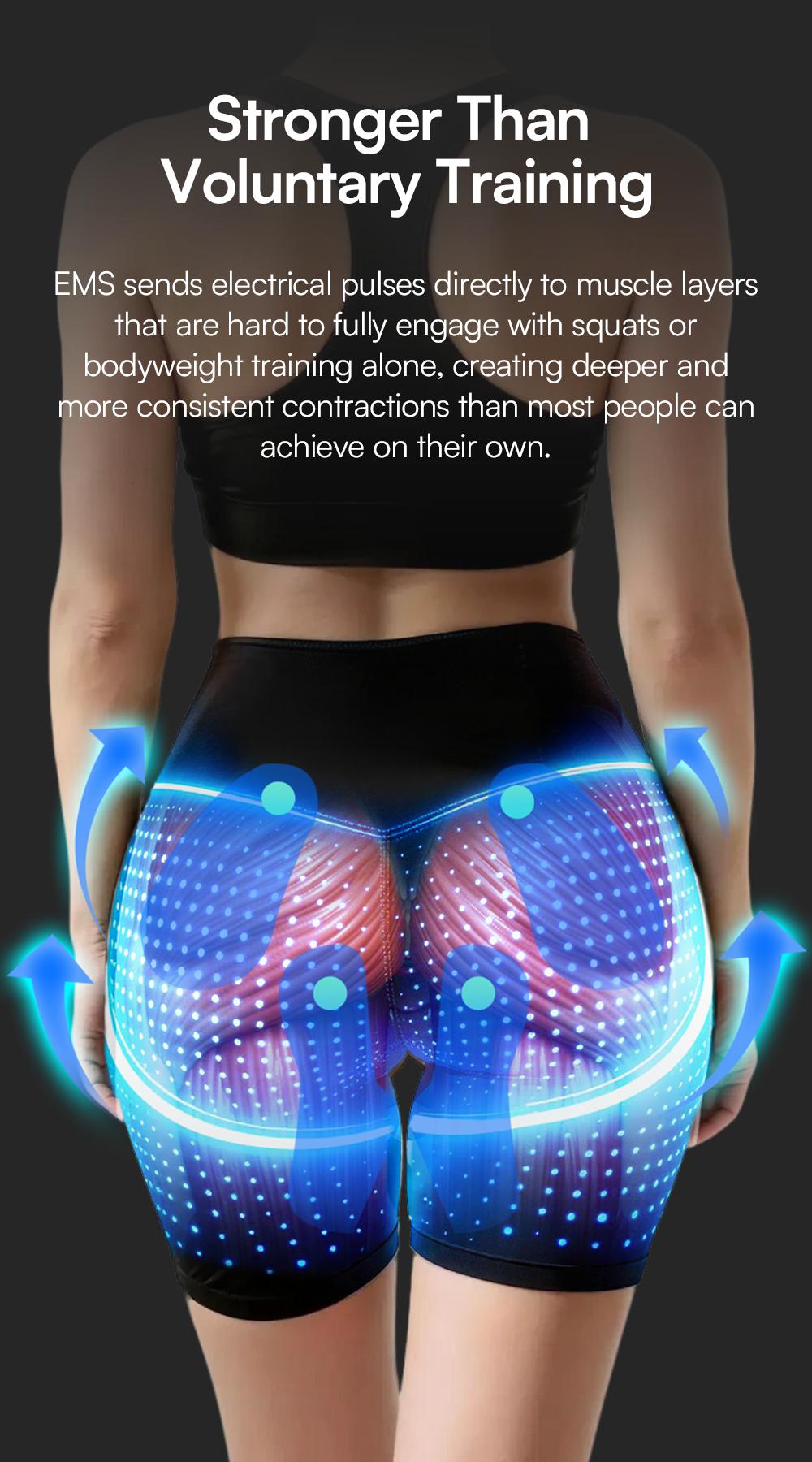 INIA CURVIFY EMS Booty Lift Shorts - Multi-Mode EMS Microcurrent, Glutes Sculpting, Pelvic Floor Support, Visible Results in 2-4 Wks, Ems Microcurr.,back to school,back to school haul