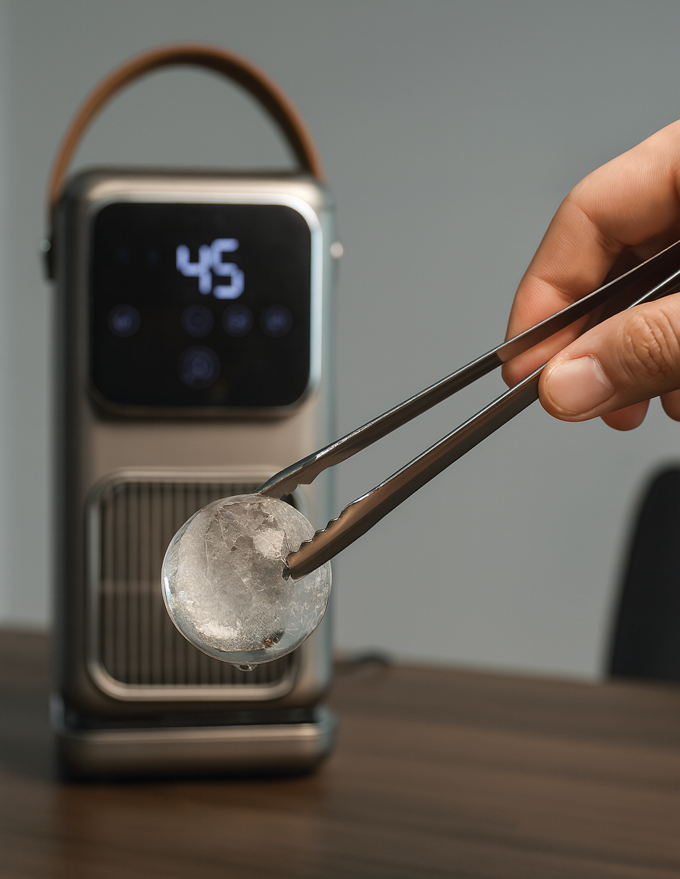 Portable ice maker and beverage station feature image