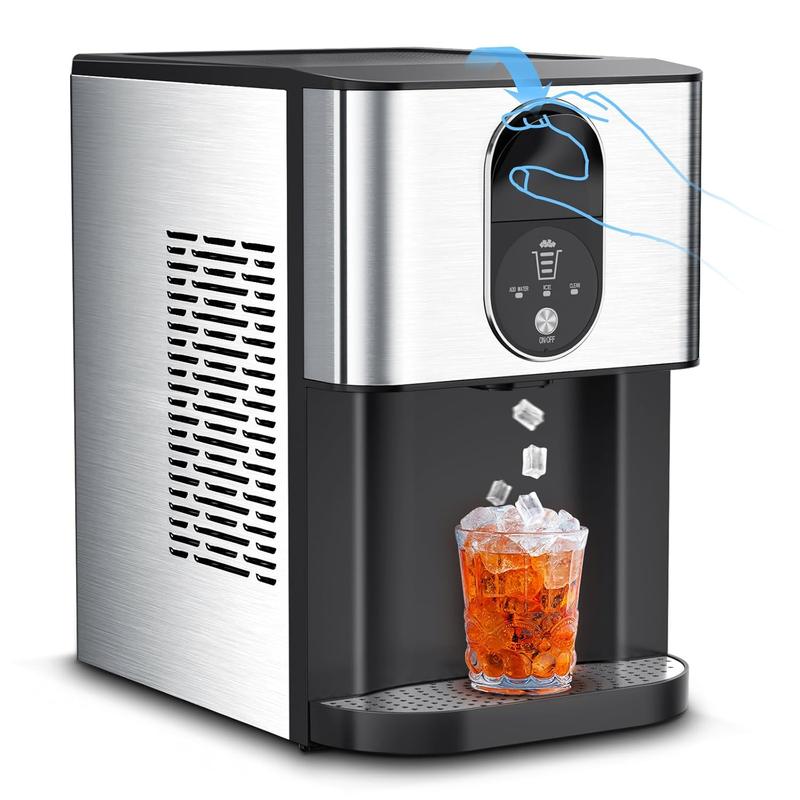 Nugget Ice Maker, 44lbs/Day, Fast 15min Ice, Self-Dispensing & Self-Cleaning