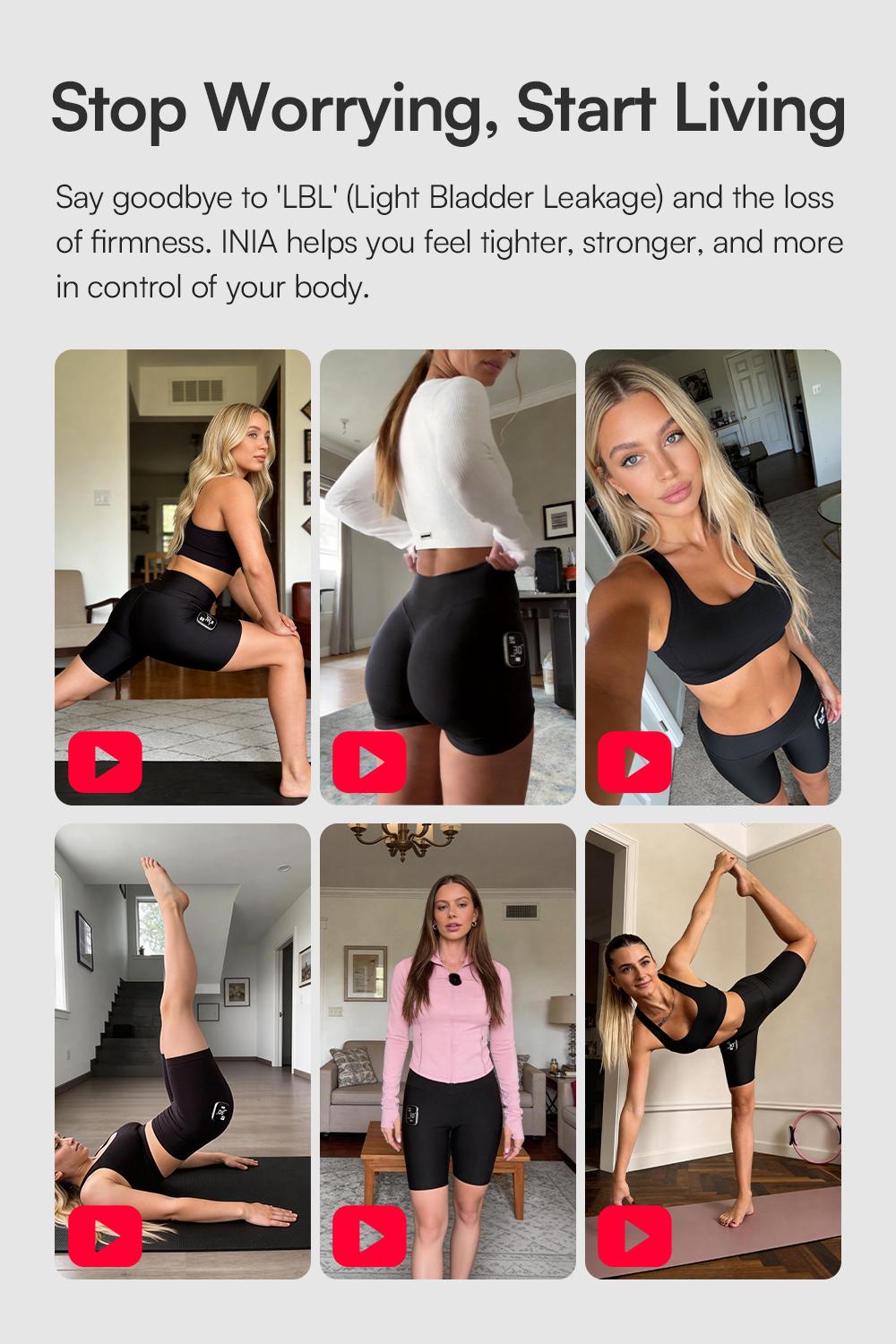 INIA CURVIFY EMS Booty Lift Shorts - Multi-Mode EMS Microcurrent, Glutes Sculpting, Pelvic Floor Support, Visible Results in 2-4 Wks, Ems Microcurr.,back to school,back to school haul