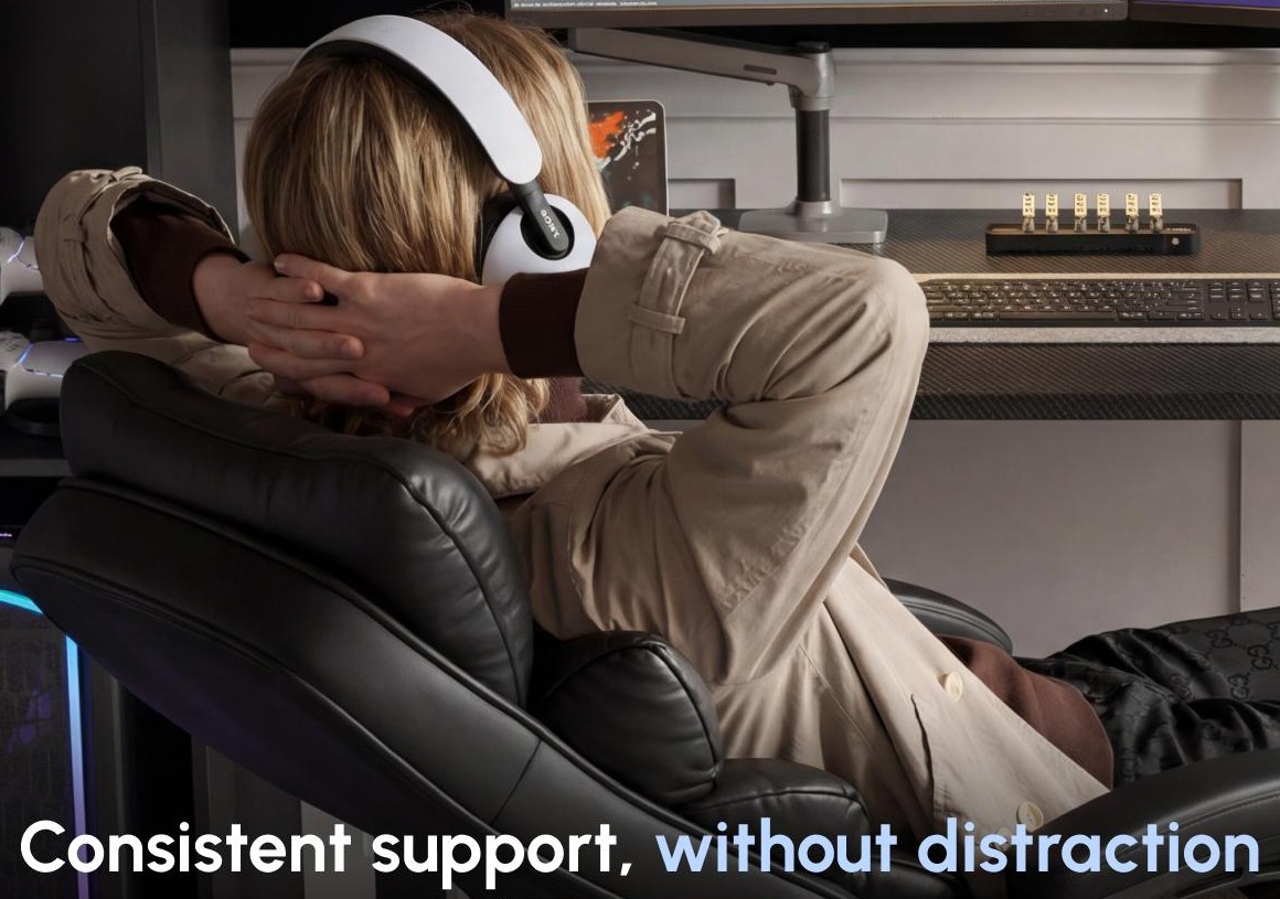 【Deals for you】Dowinx Big and Tall Office Chair with Pocket Spring Cushion,High Back Computer Gaming Chairs with Linkage Armrests,Executive Desk Chairs with Footrest,PU Leather