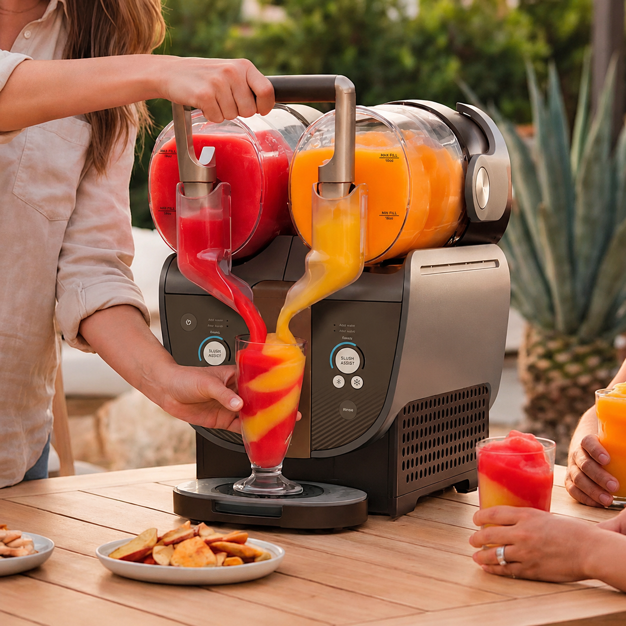 Twist Smart Frozen Drink Maker, 144 oz, Taupe