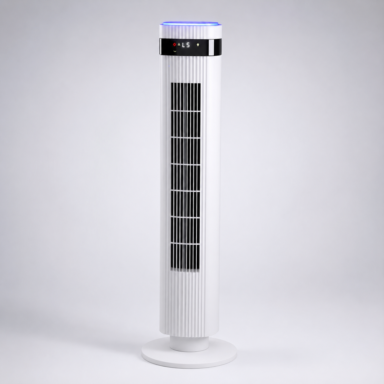 Portable Tower Fan with Remote Control, 20+ Airflow Settings, Digital Display & Blue LED Light, Slim Quiet Cooling Floor Fan for Bedroom, Office, Dorm Room and Living Room