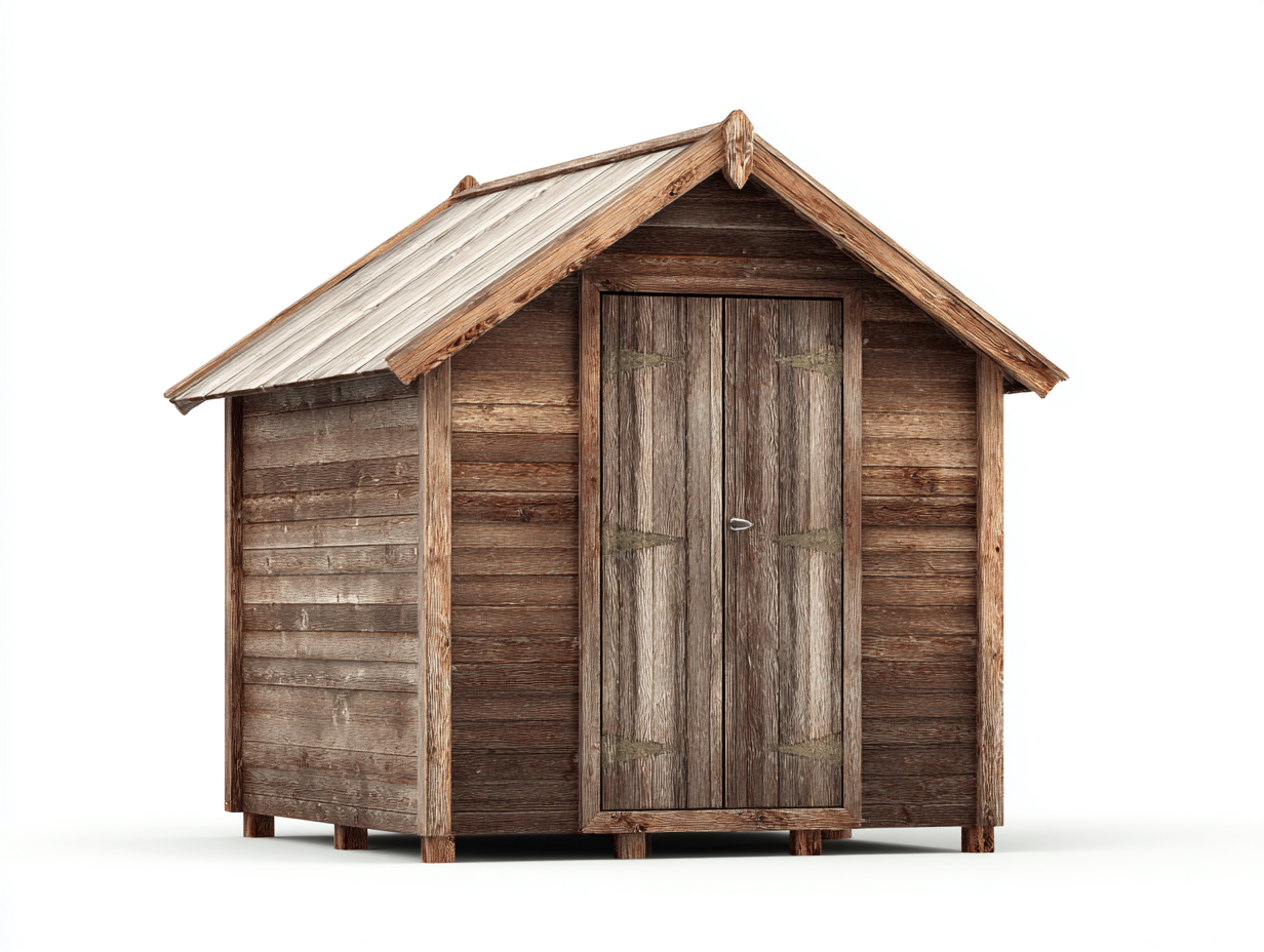 Casetta da giardino - Legno - 230x170x230 cm - Marrone - Stile rustico-Karayinterior