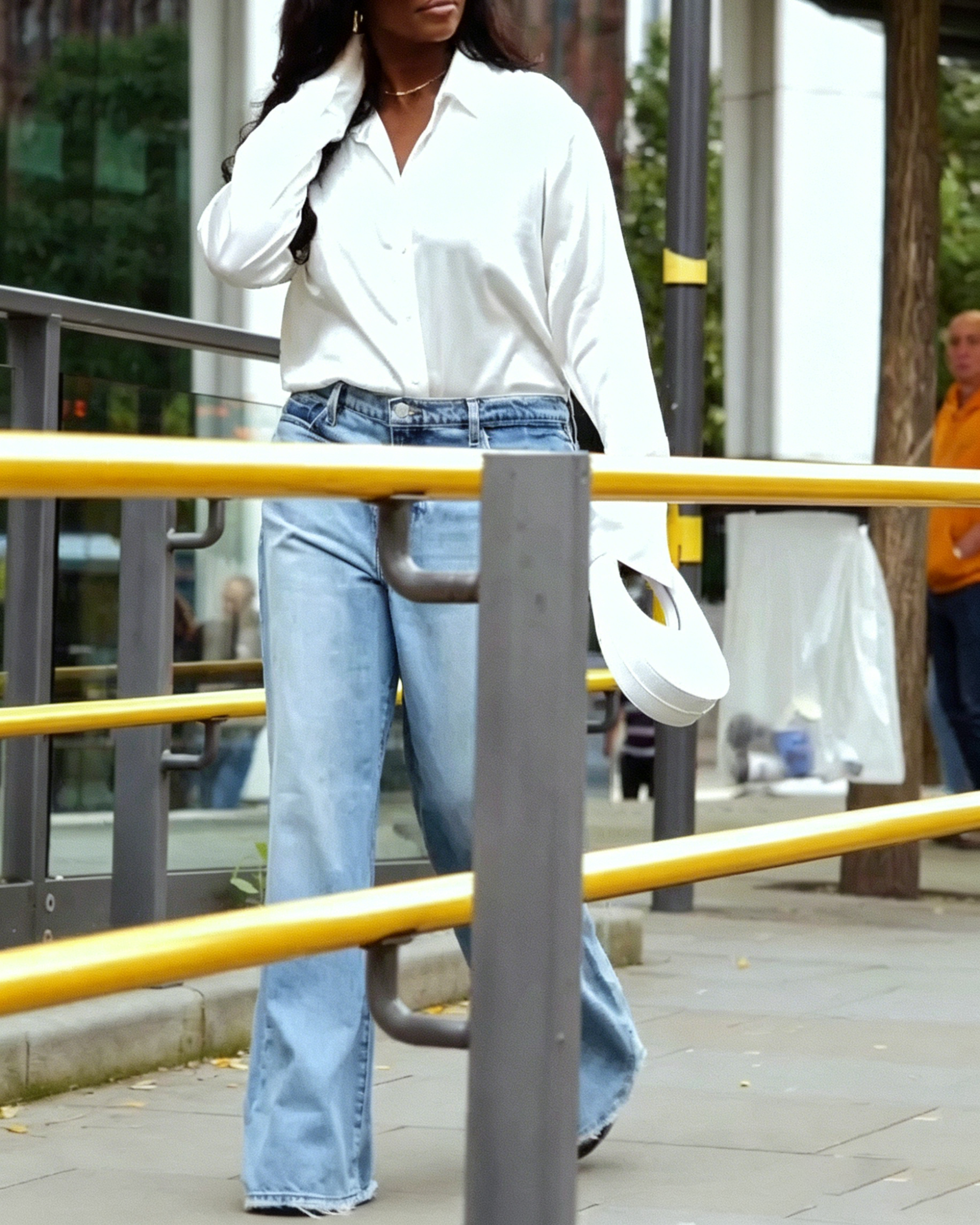 Casual Loose Light Wash Denim Jeans