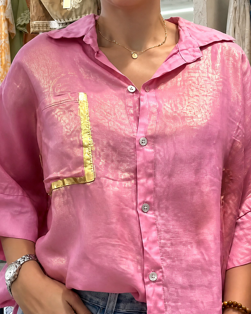 Women's Hot-stamping Patterned Printed Shirt