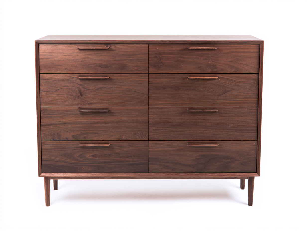Cassettiera - Legno - 162x45x96 cm - Marrone noce - Moderno-Jativonest