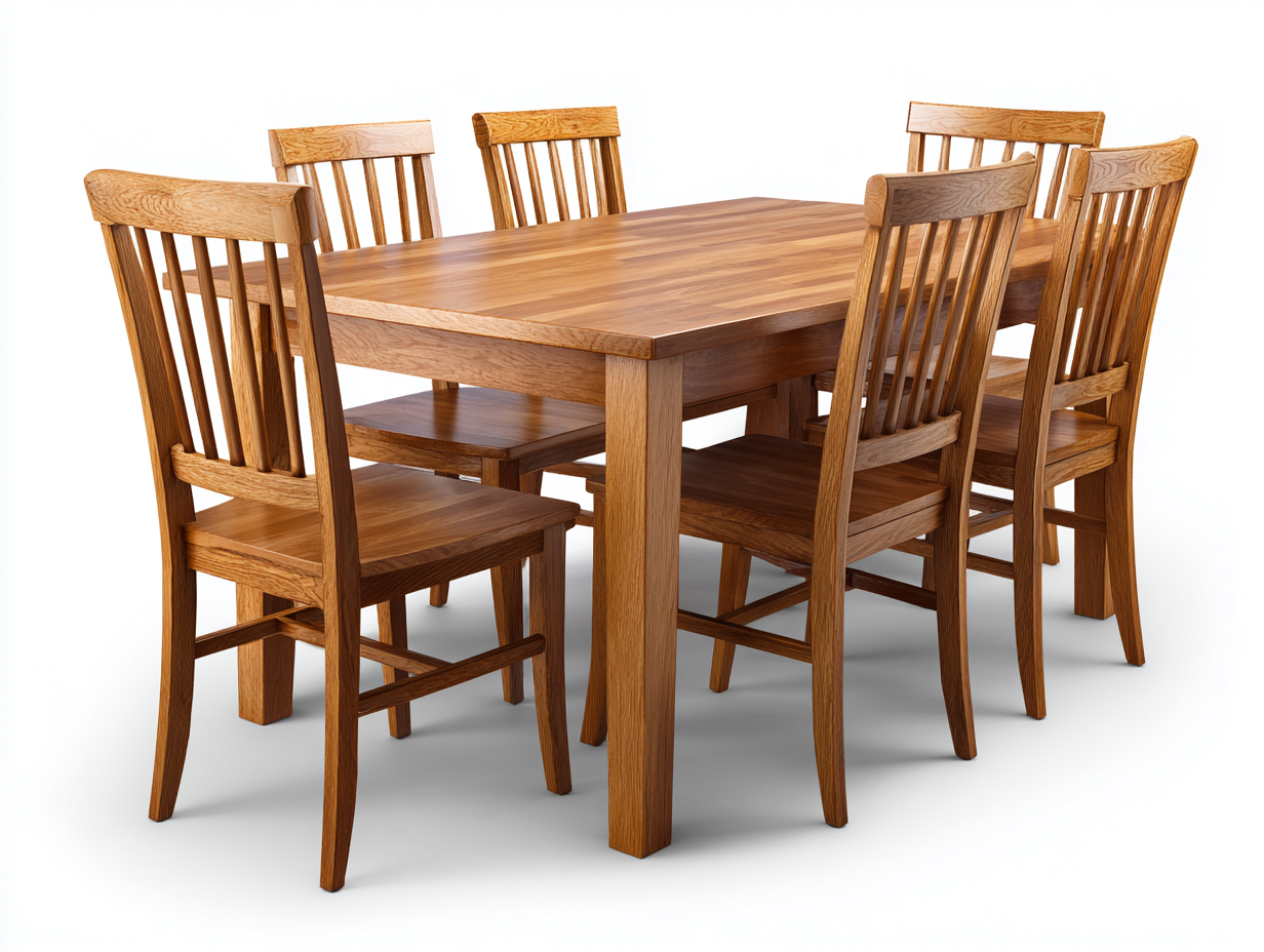 Set da pranzo da esterno - legno - 160x90x76 cm - marrone rovere - rustico moderno-Jativonest