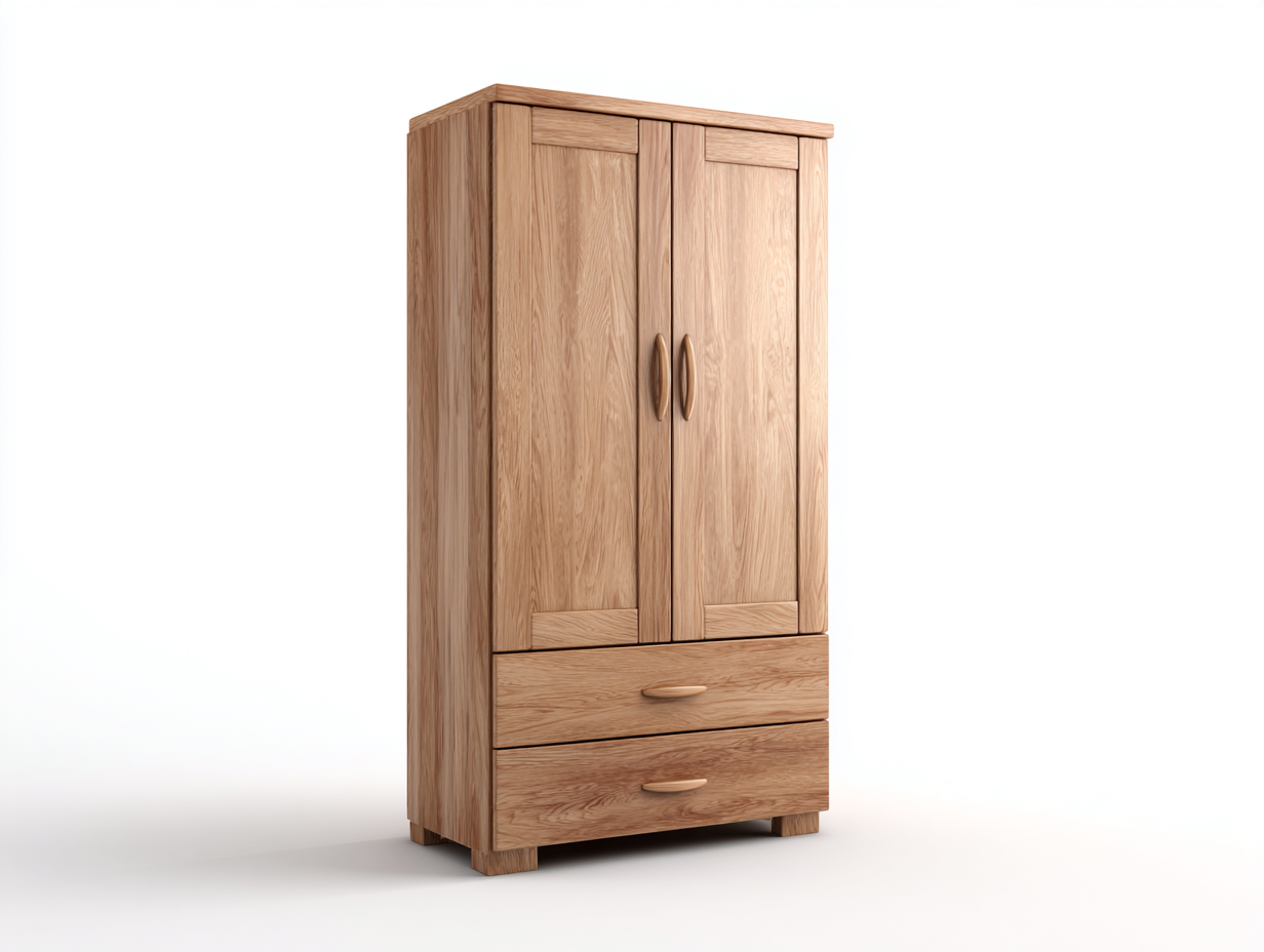 Armadio - pannelli - 109x54x194 cm - rovere naturale - design semplice con cassetti-Jativonest