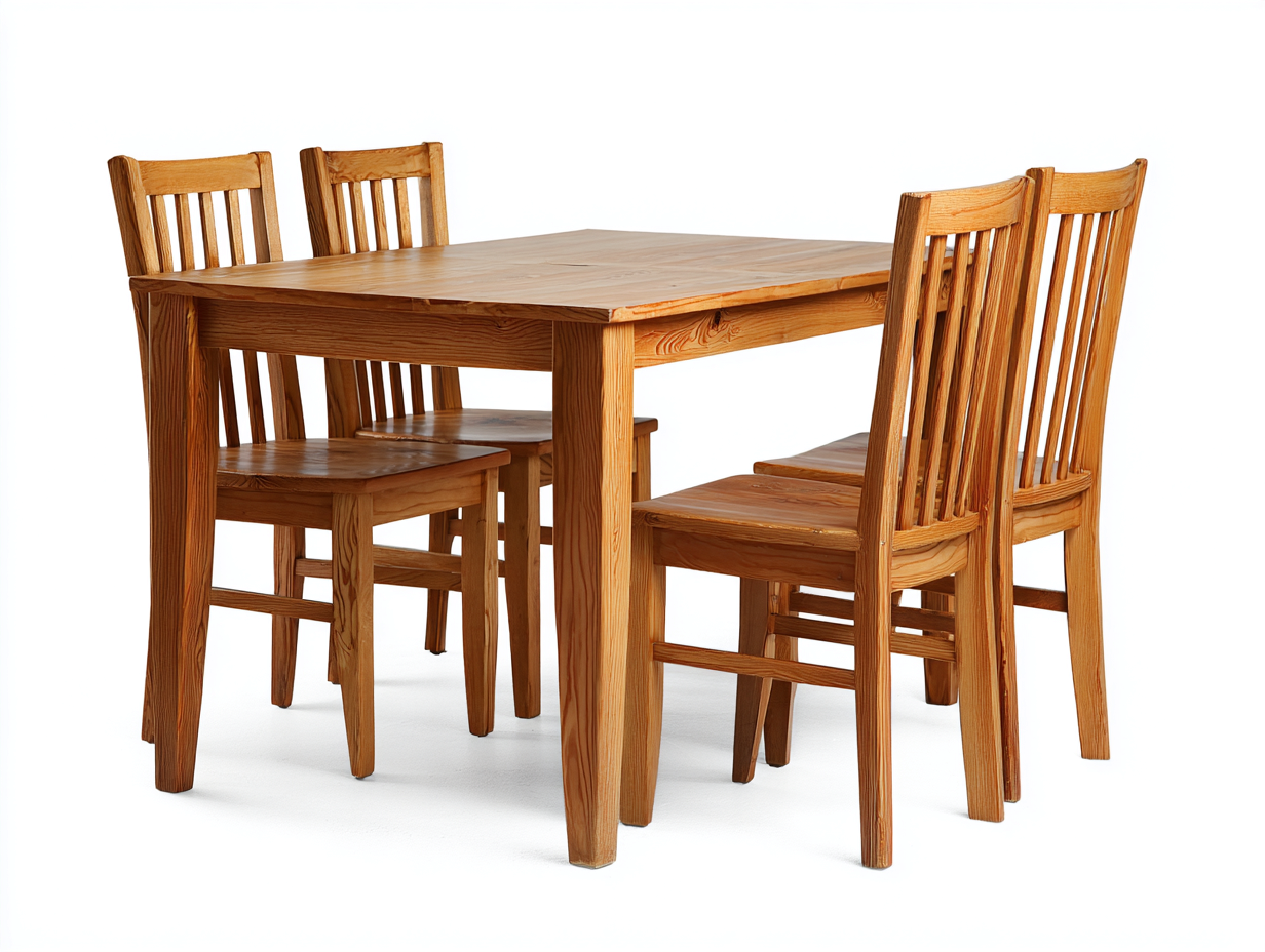 Set da pranzo da esterno - legno - 142x86x76 cm - marrone pino - rustico tradizionale-Jativonest