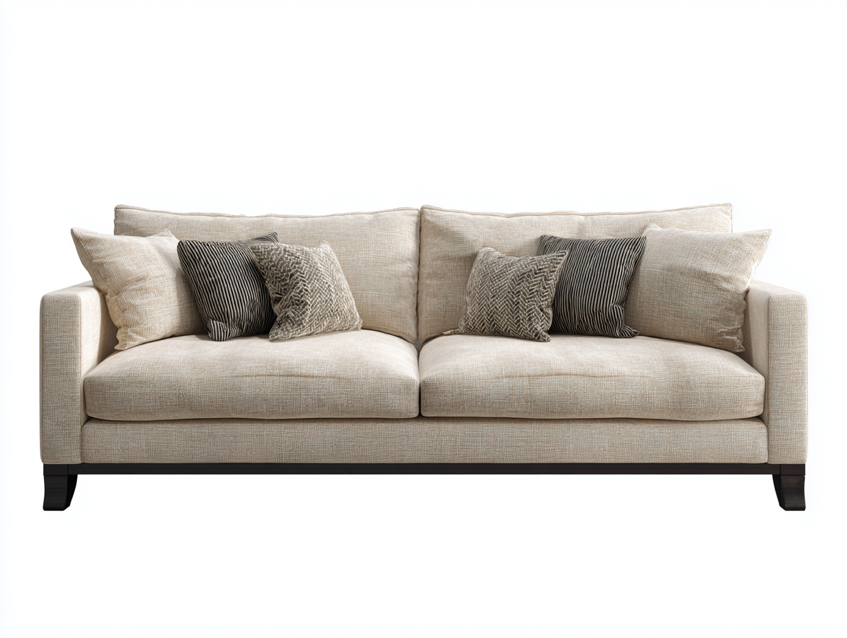 Divano a due posti - tessuto - 198x90x80 cm - beige - contemporaneo-Kacorvidecor