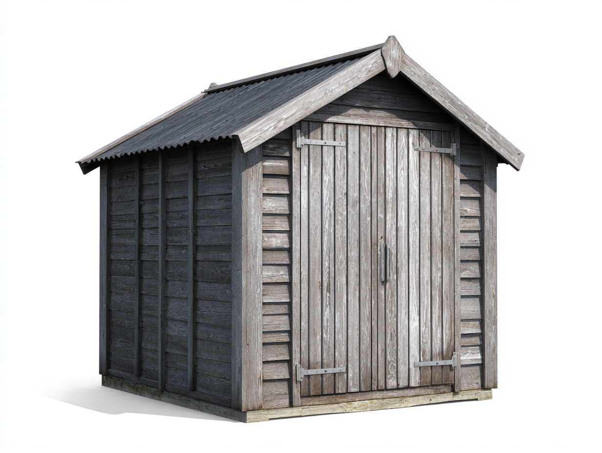 Abri de jardin - bois - 260x190x215 cm - gris - style chalet rustique-Ronorlohaus