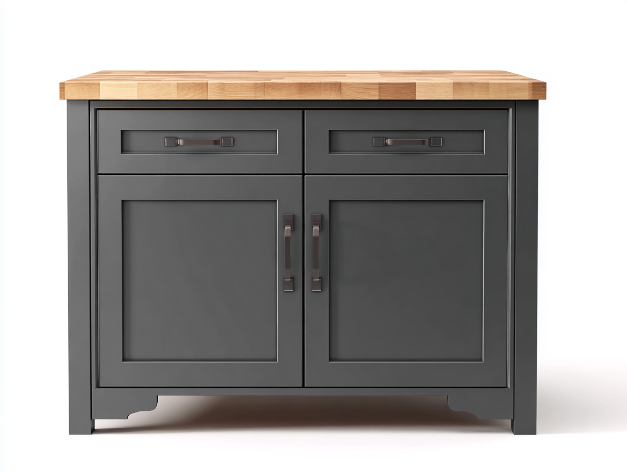 Credenza-MDF-Legno-Metallo-108x46x86 cm-Grigio scuro-Legno-Design moderno-Livorasidecor