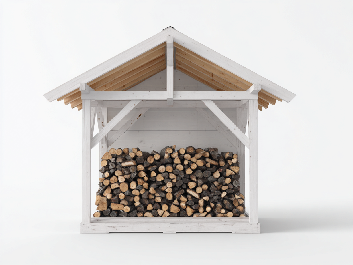 Portalegna-Legno-162x50x139 cm-Bianco-Rustico-Livorasidecor