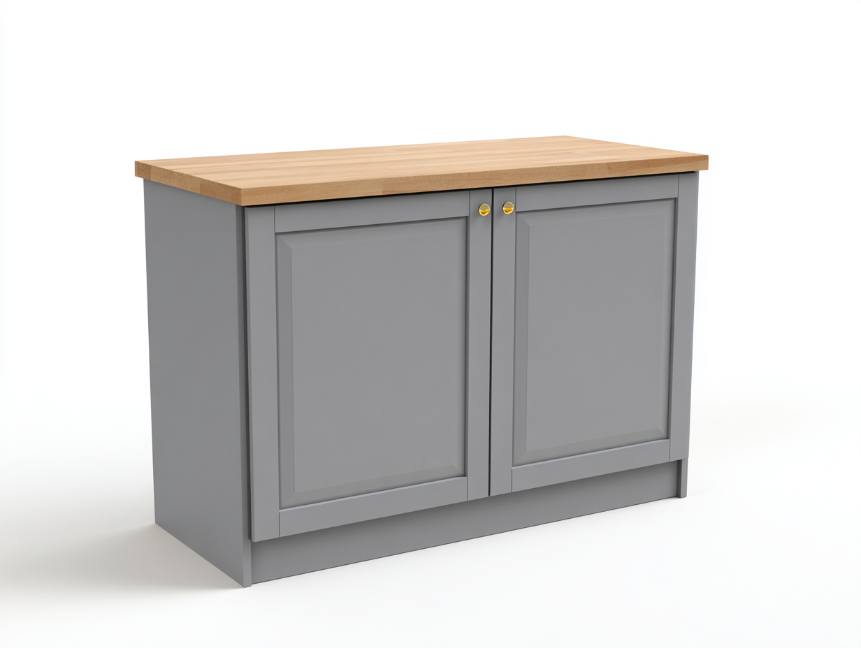 Credenza-MDF-Legno-Metallo-106x43x84 cm-Grigio chiaro-Legno-Oro-Design moderno-Livorasidecor