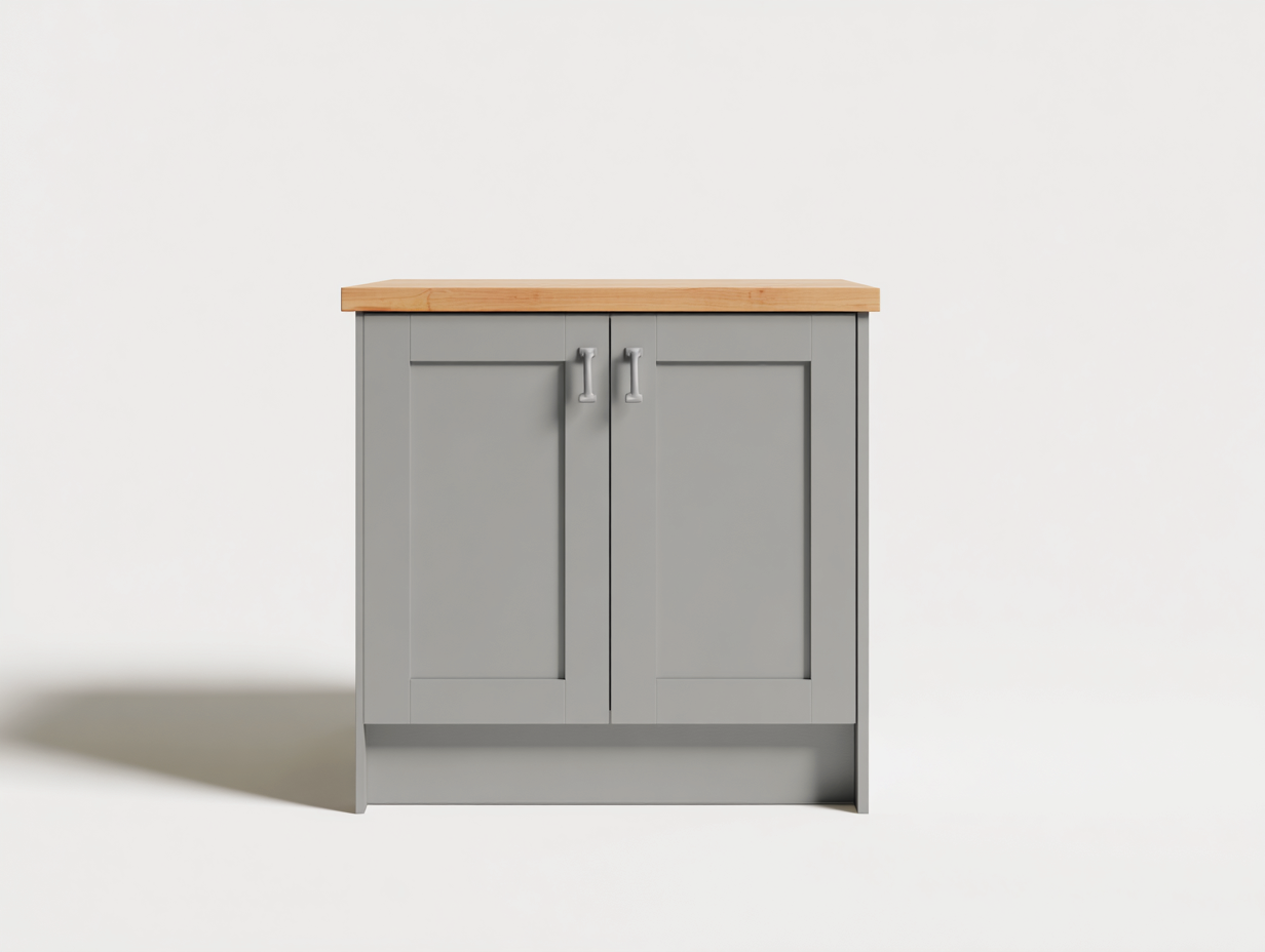 Credenza-MDF-Legno-82x40x82 cm-Grigio-Legno-Design moderno-Livorasidecor