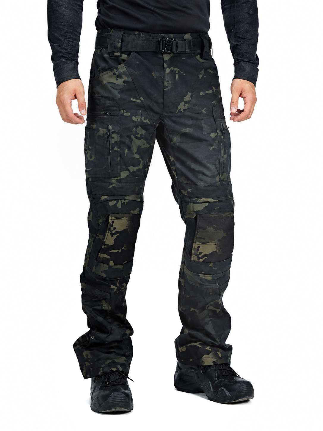 Men'S Tactical Combat Pants, Waterproof Cargo Pants With Multi-Pockets, Durable Outdoor Hiking Work Trousers
