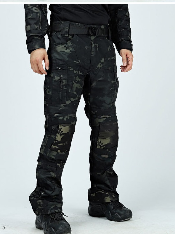 Men'S Tactical Combat Pants, Waterproof Cargo Pants With Multi-Pockets, Durable Outdoor Hiking Work Trousers
