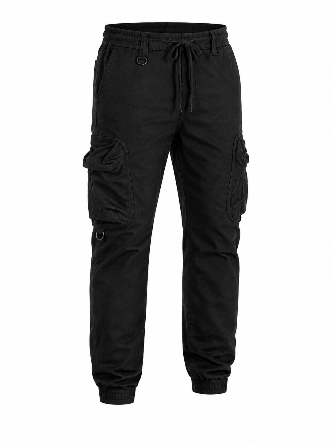 Men'S Distressed Khaki Cargo Pants, Casual Loose-Fitting Tactical Jogging Pants With Pockets