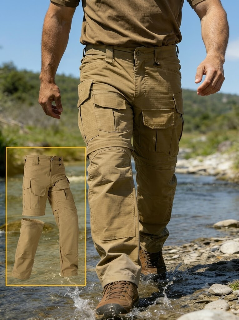 Convertible Tactical Pants - Detachable Leg Outdoor Cargo Trousers