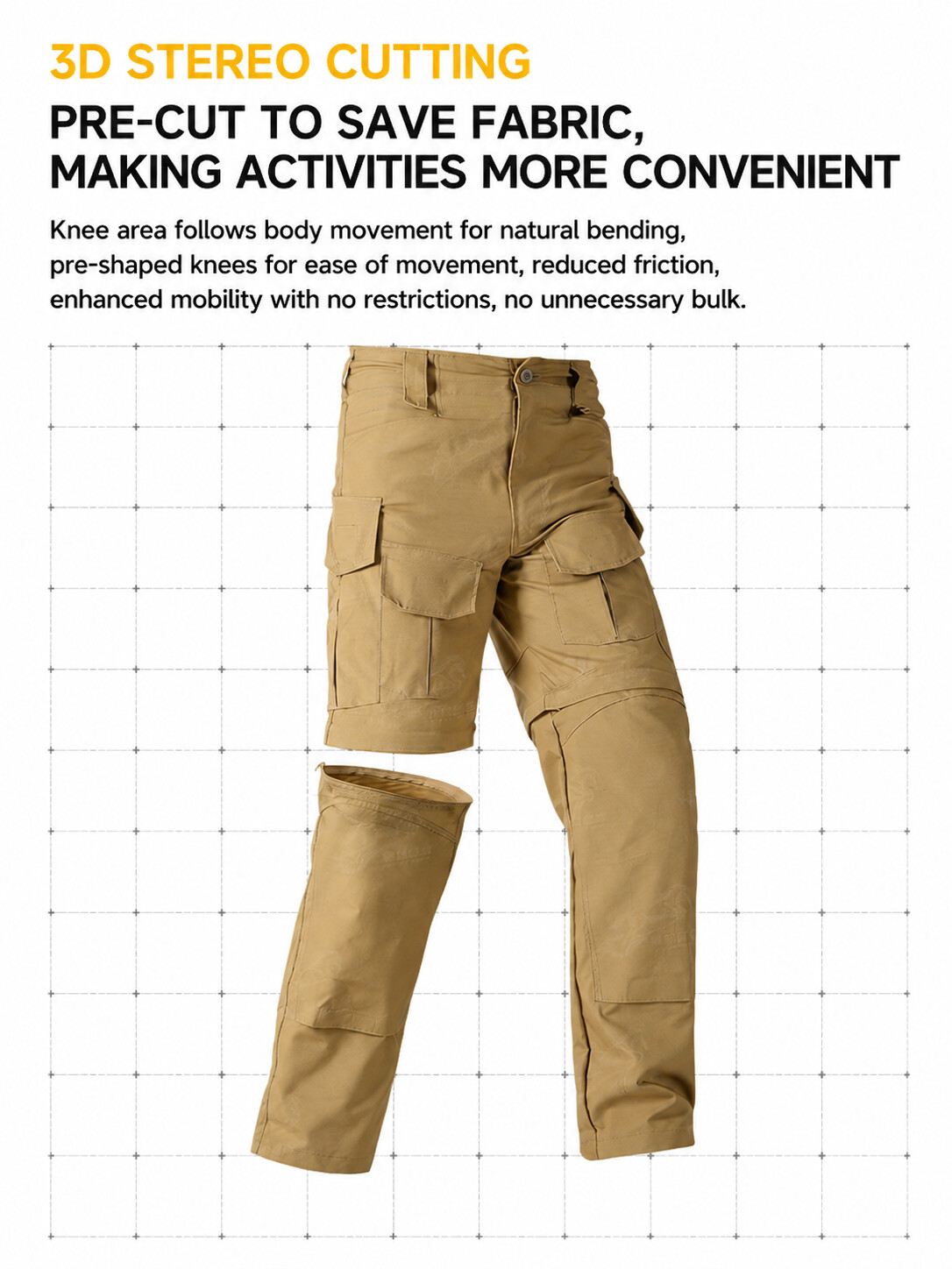 Convertible Tactical Pants - Detachable Leg Outdoor Cargo Trousers