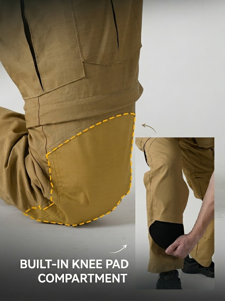 Convertible Tactical Pants - Detachable Leg Outdoor Cargo Trousers