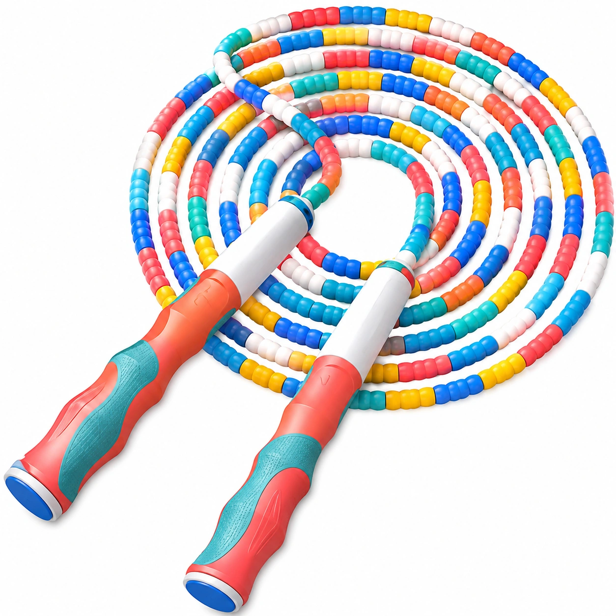 Springseil Verstellbar in Rot, Blau, Gelb und Weiß 300cm-furnivoxa