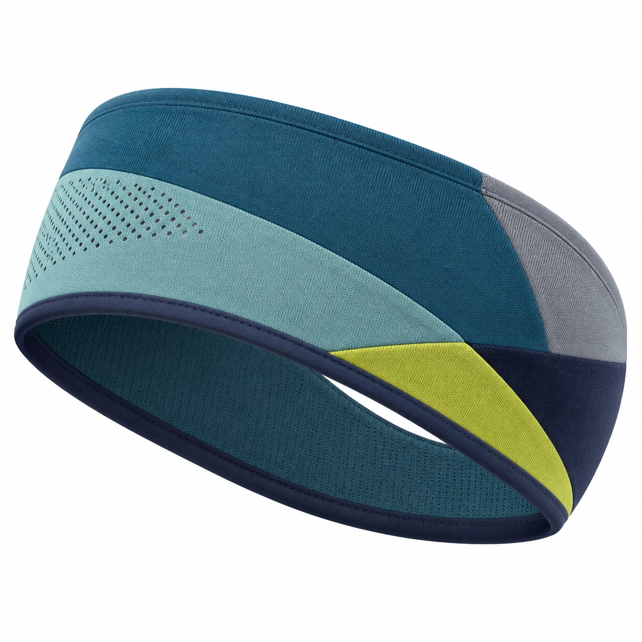 Elastisches Sportstirnband atmungsaktiv mehrfarbig-furnivoxa