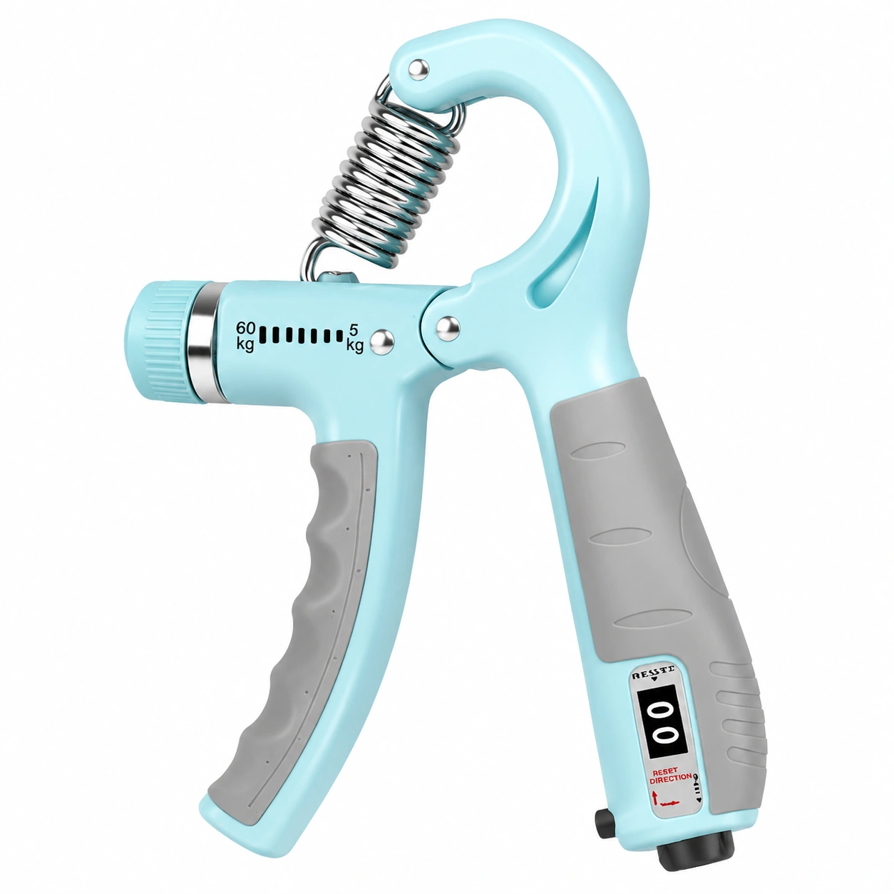 Pinza Regolabile da 5 a 60 kg Celeste/Grigio per Allenamento-room ELVANI