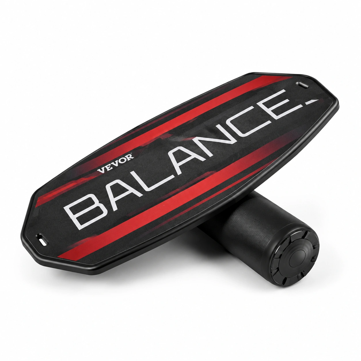 Balance Board VEVOR con Rullo Antiscivolo Nero e Rosso-room ELVANI