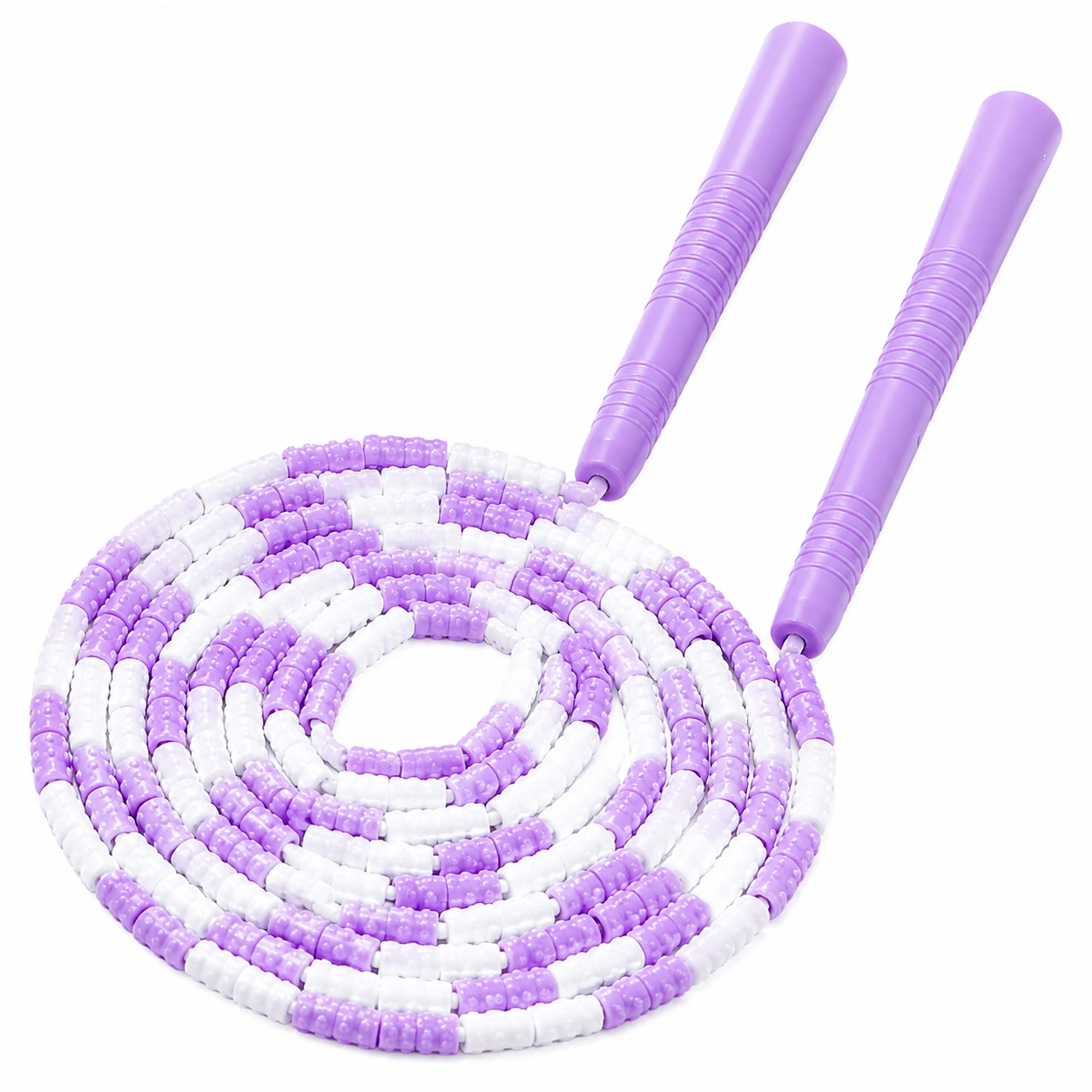 Corda per Saltare con Perline 280 cm Viola/Bianco-room ELVANI