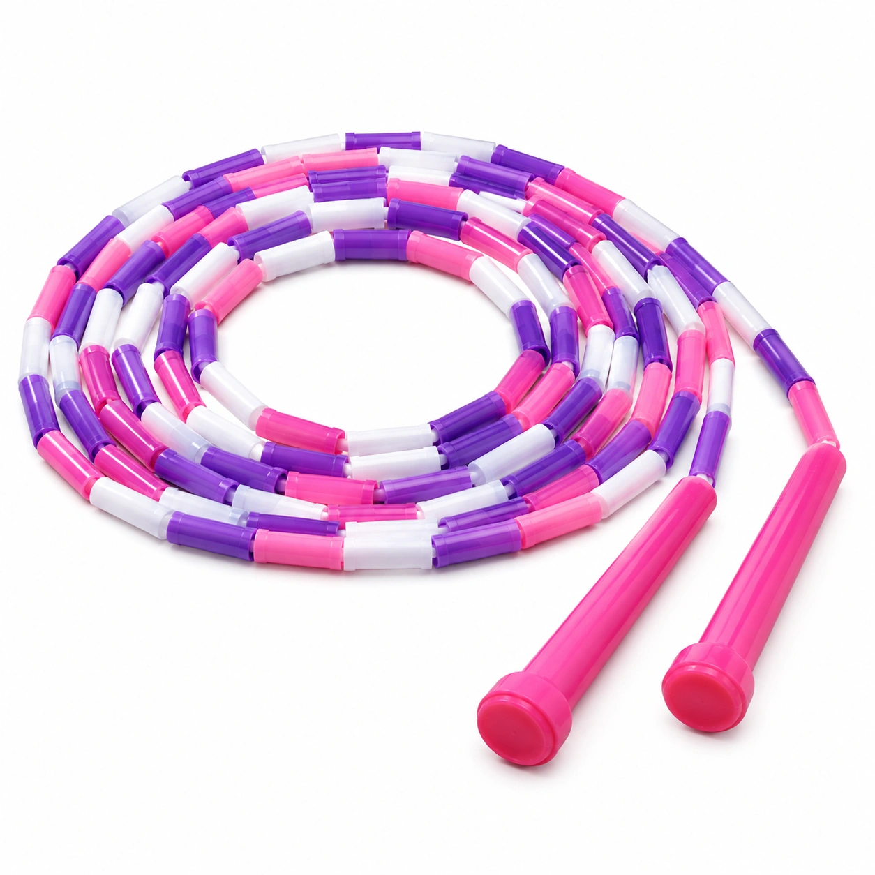Corda per Saltare Rosa, Viola e Bianco con Manici Ergonomici-room ELVANI