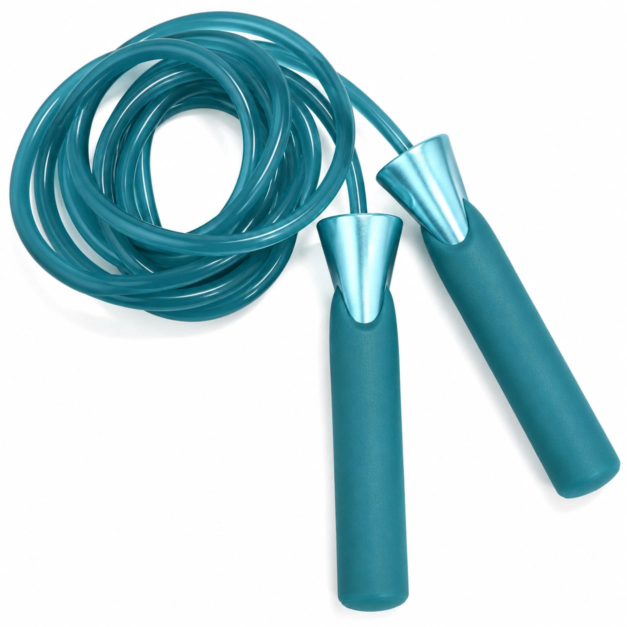 Corda per saltare fitness regolabile 300cm verde acqua-room ELVANI