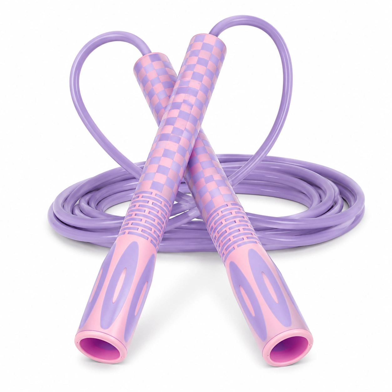 Corda per Saltare Regolabile 280 cm Viola e Rosa per Fitness-room ELVANI