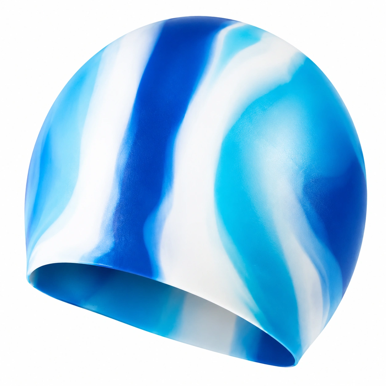Cuffia da nuoto multicolore blu e bianco-room ELVANI