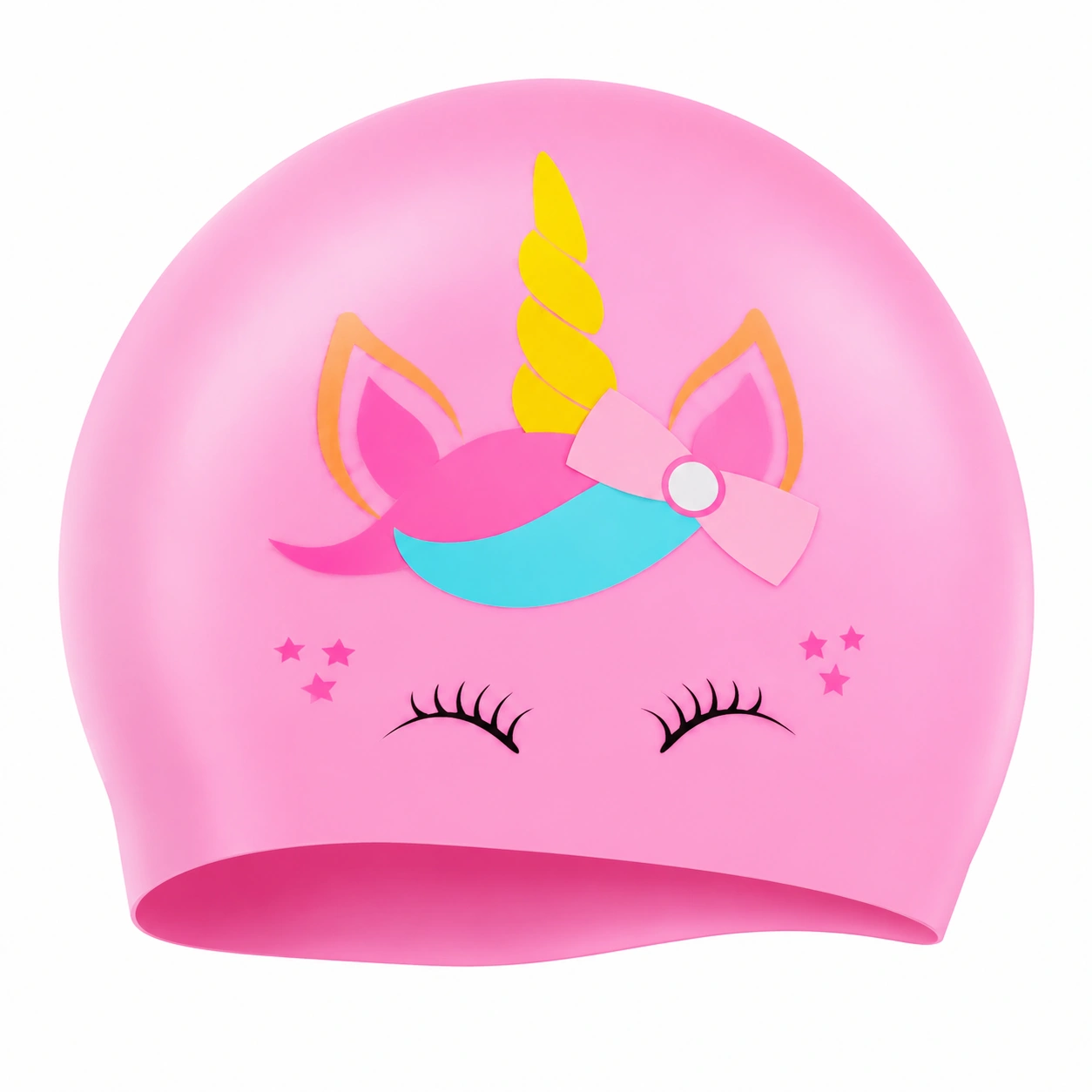 Cuffia da Nuoto per Bambini Unicorno Rosa-room ELVANI