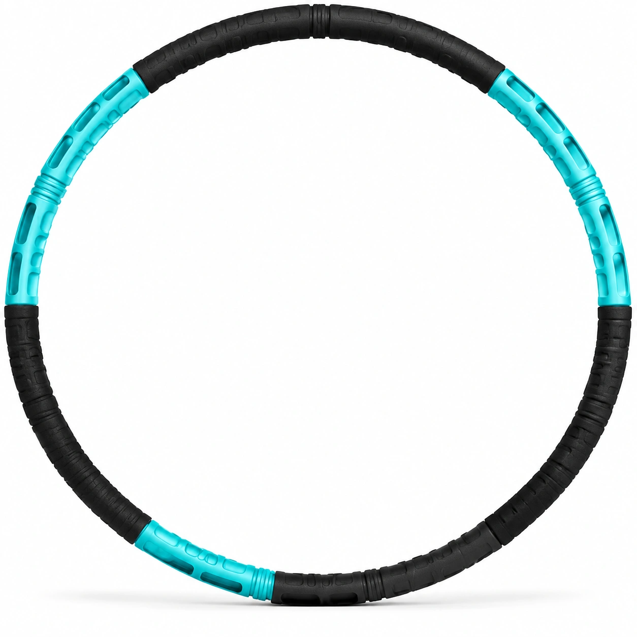 Hula Hoop Fitness Massaggio Ø100cm Turchese/Nero-room ELVANI