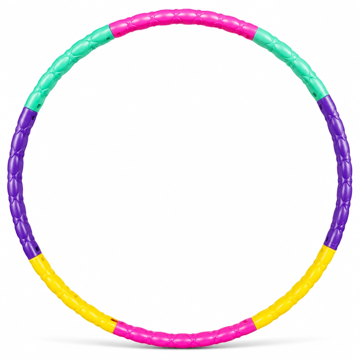 Hula Hoop Smontabile Multicolore per Fitness, 100 cm-room ELVANI
