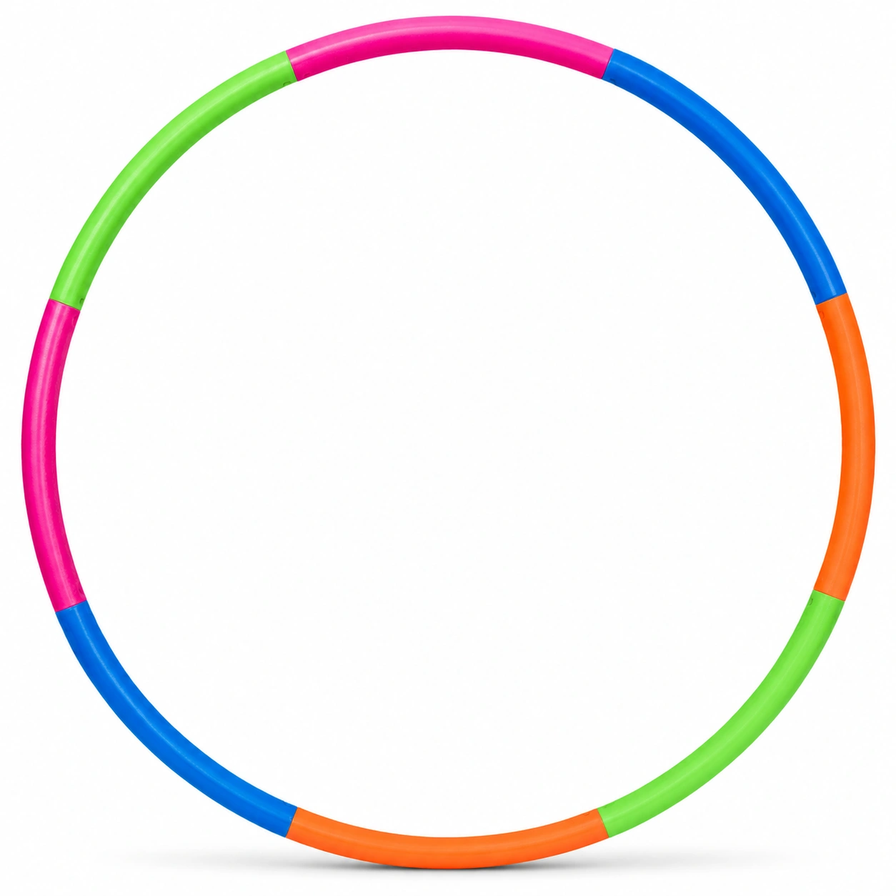 Hula Hoop Multicolore Smontabile 90 cm per Fitness-room ELVANI
