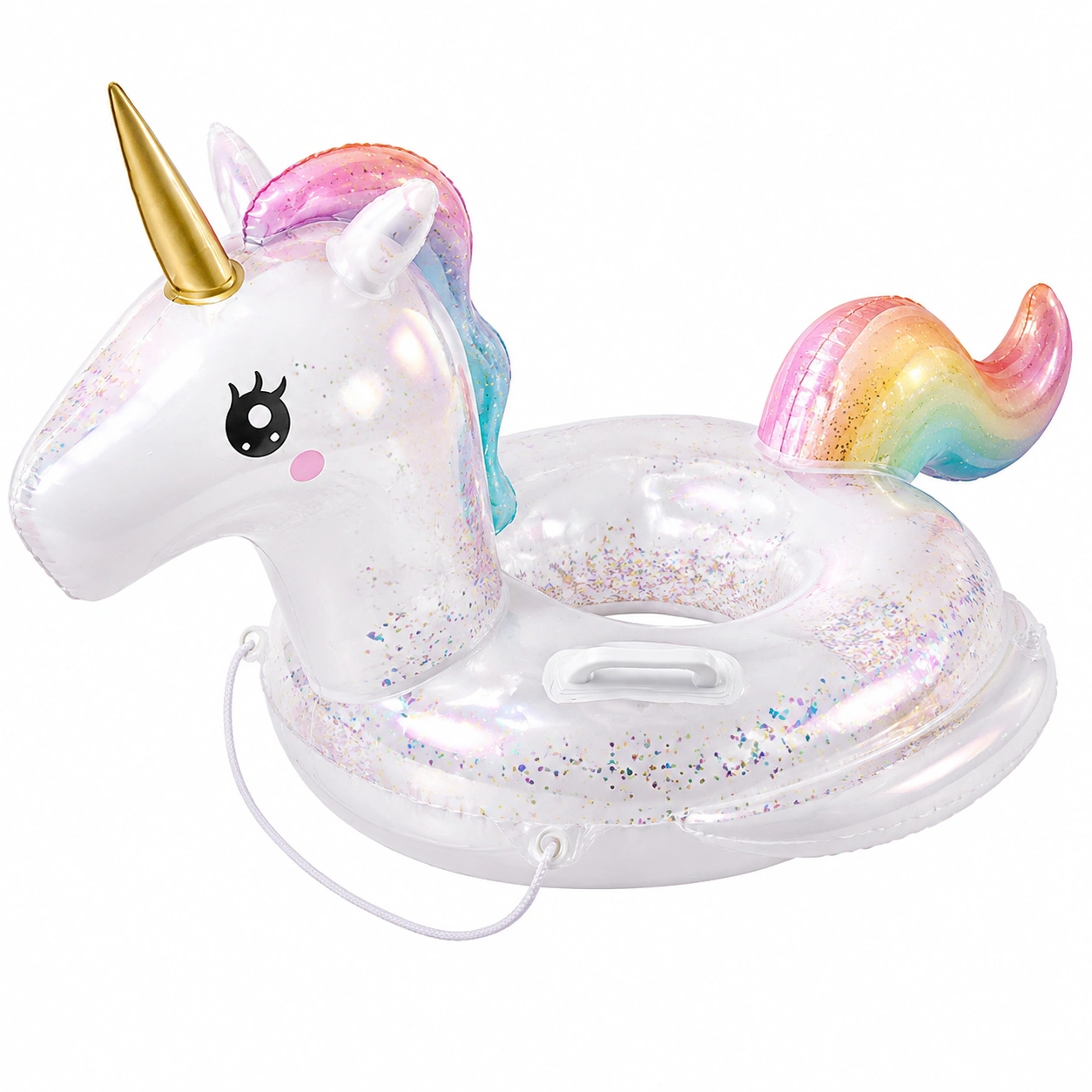 Unicorno Gonfiabile per Bambini con Maniglie Arcobaleno-room ELVANI