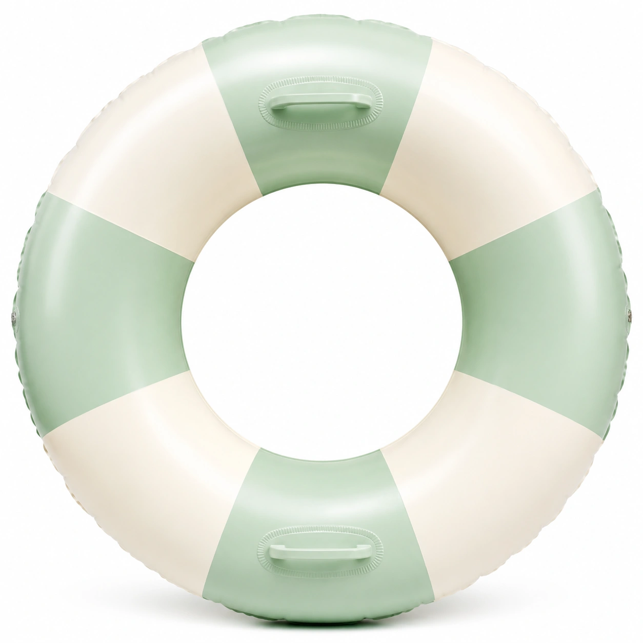 Ciambella Gonfiabile Piscina Verde e Crema con Maniglie-room ELVANI