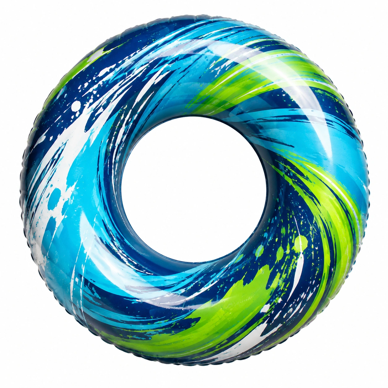 Anello Gonfiabile Piscina 91 cm Blu e Verde-room ELVANI